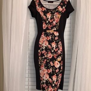 Floral pencil dress
